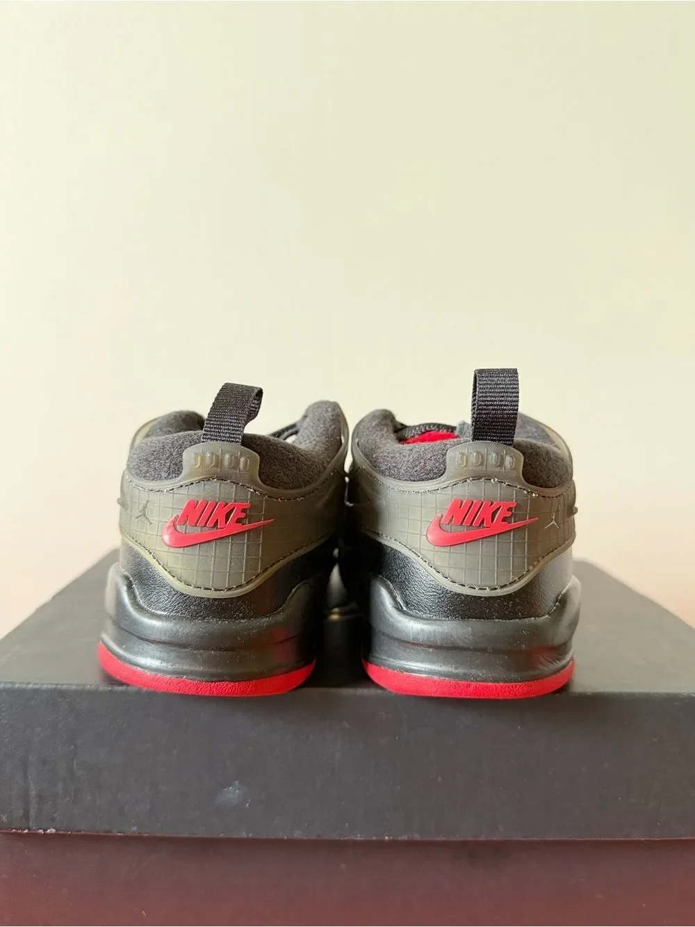 Air Jordan 4 RM TD Black Varsity Red FQ7937-060 Size 6C